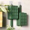 4 Pieces Floral Foam Cage Floral Foam for Fresh Flower Arrangement with Handle Rectangle Foam Blocks for Wedding Party Artificial Fresh Flowers, 12.4 x 3.35 x 5.12 Inch, Green